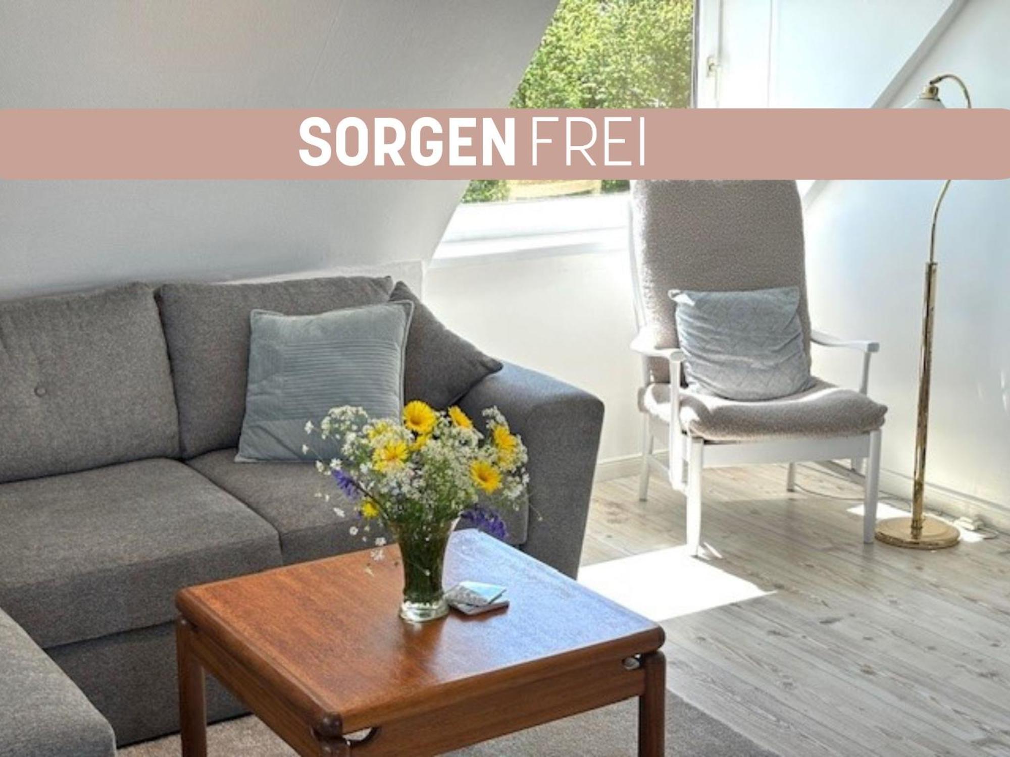 Sorgenfrei -Ruhe Und Erholung In Schoener Studiowohnung Glucksburg Bagian luar foto